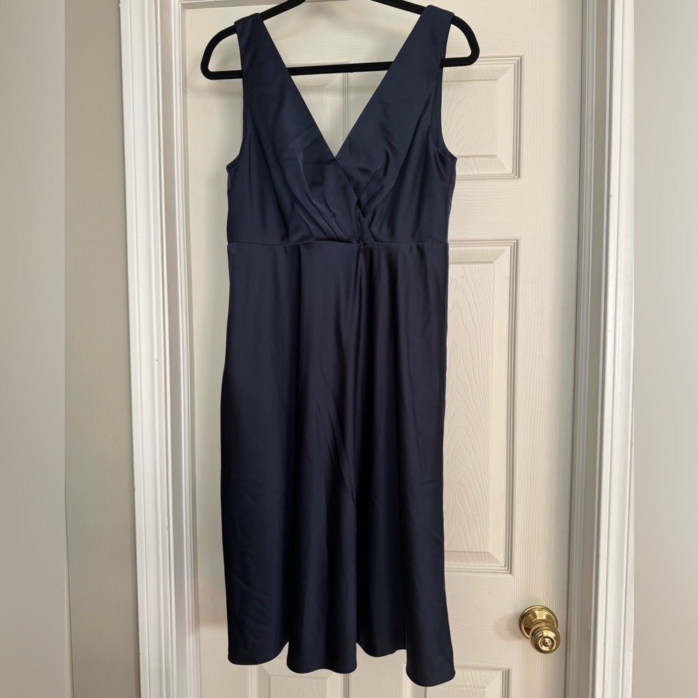 J. Crew | V-Neck Sleeveless Dress | Navy Blue | Size 12